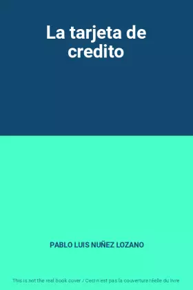 Couverture du produit · La tarjeta de credito