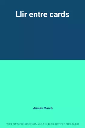 Couverture du produit · Llir entre cards