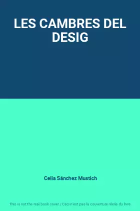 Couverture du produit · LES CAMBRES DEL DESIG