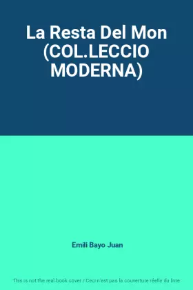 Couverture du produit · La Resta Del Mon (COL.LECCIO MODERNA)