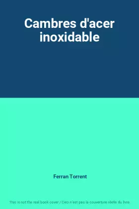 Couverture du produit · Cambres d'acer inoxidable
