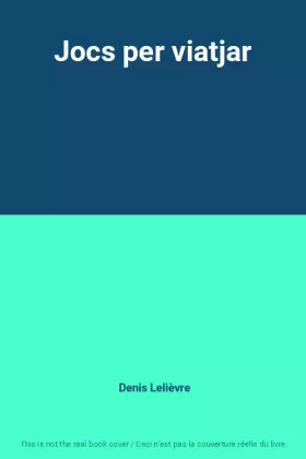 Couverture du produit · Jocs per viatjar