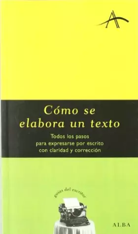 Couverture du produit · Como se elabora un texto / How is Made a Text
