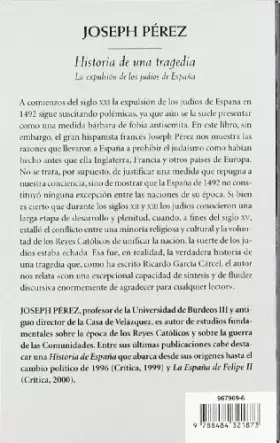 Couverture du produit · Historia de Una Tragedia - Expulsion de Los Judios