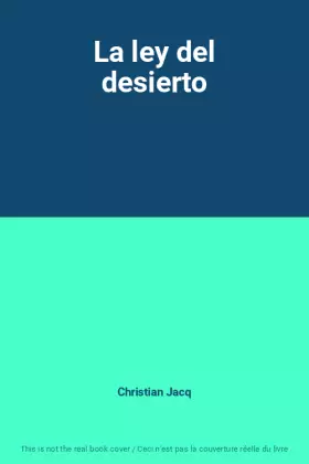 Couverture du produit · La ley del desierto