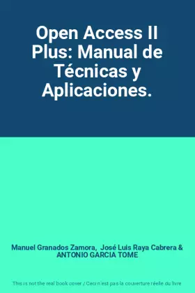Couverture du produit · Open Access II Plus: Manual de Técnicas y Aplicaciones.