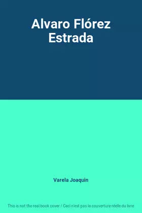 Couverture du produit · Alvaro Flórez Estrada