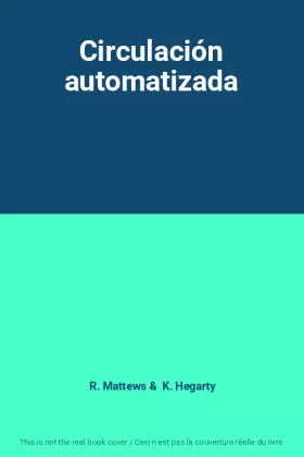 Couverture du produit · Circulación automatizada
