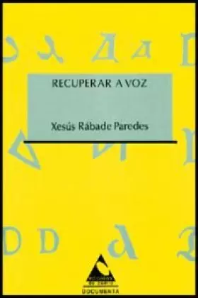Couverture du produit · Recuperar a voz (gallego)