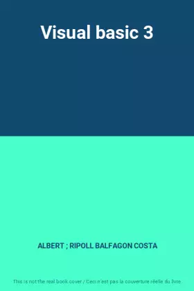 Couverture du produit · Visual basic 3