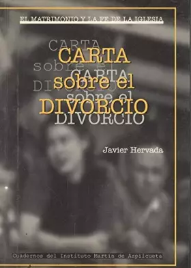 Couverture du produit · Carta sobre el divorcio