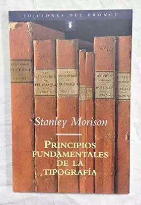 Couverture du produit · Principios fundamentales de la tipografía
