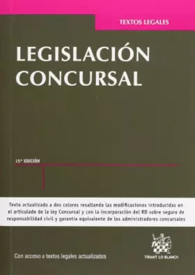 Couverture du produit · Legislación concursal