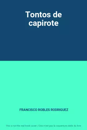 Couverture du produit · Tontos de capirote