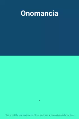 Couverture du produit · Onomancia