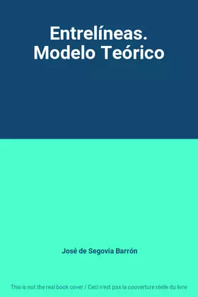 Couverture du produit · Entrelíneas. Modelo Teórico