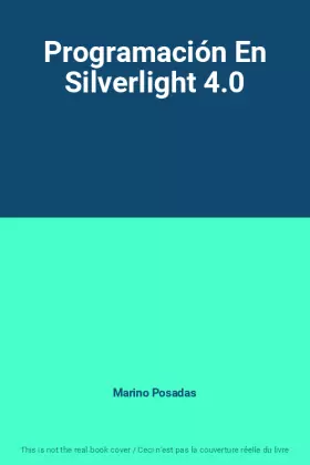 Couverture du produit · Programación En Silverlight 4.0