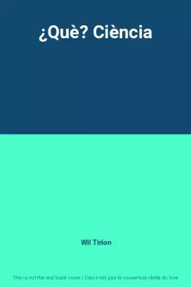 Couverture du produit · ¿Què? Ciència