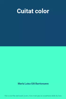 Couverture du produit · Cuitat color