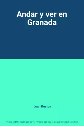 Couverture du produit · Andar y ver en Granada