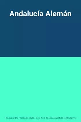 Couverture du produit · Andalucía Alemán