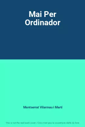 Couverture du produit · Mai Per Ordinador