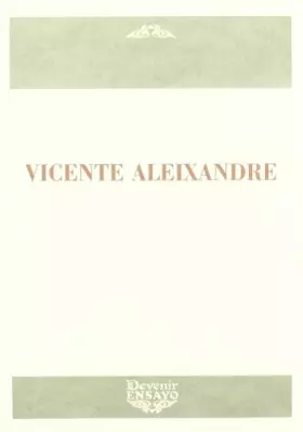 Couverture du produit · Vicente Aleixandre