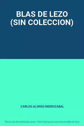 Couverture du produit · BLAS DE LEZO (SIN COLECCION)