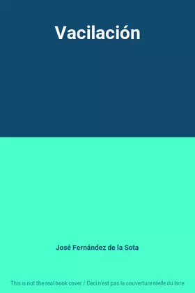 Couverture du produit · Vacilación