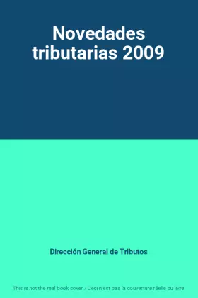 Couverture du produit · Novedades tributarias 2009