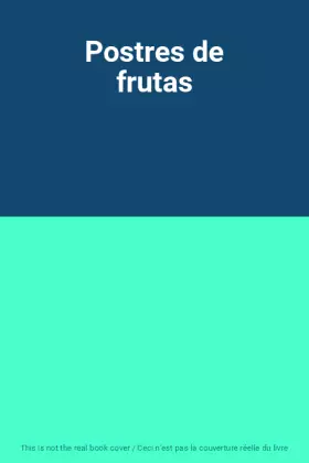 Couverture du produit · Postres de frutas