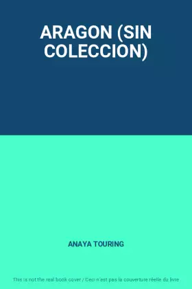 Couverture du produit · ARAGON (SIN COLECCION)