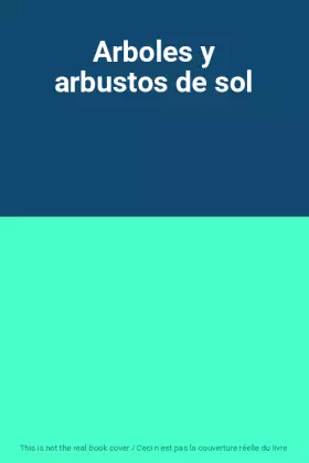 Couverture du produit · Arboles y arbustos de sol