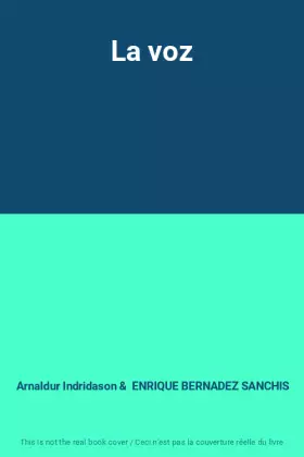 Couverture du produit · La voz