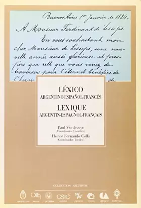 Couverture du produit · Lexico argentino-español-frances