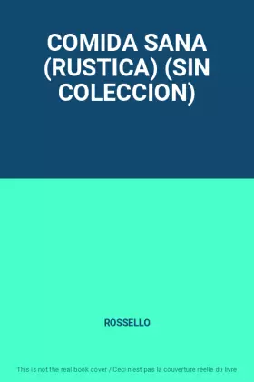 Couverture du produit · COMIDA SANA (RUSTICA) (SIN COLECCION)