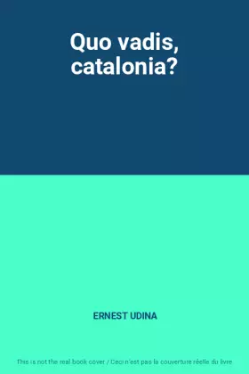 Couverture du produit · Quo vadis, catalonia?