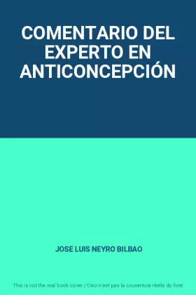 Couverture du produit · COMENTARIO DEL EXPERTO EN ANTICONCEPCIÓN