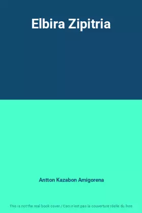 Couverture du produit · Elbira Zipitria