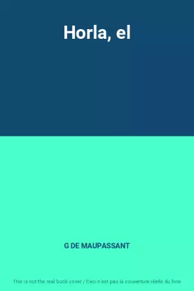 Couverture du produit · Horla, el