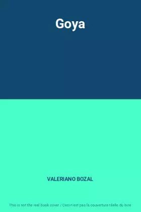 Couverture du produit · Goya