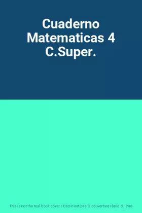Couverture du produit · Cuaderno Matematicas 4 C.Super.