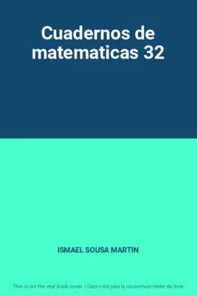 Couverture du produit · Cuadernos de matematicas 32