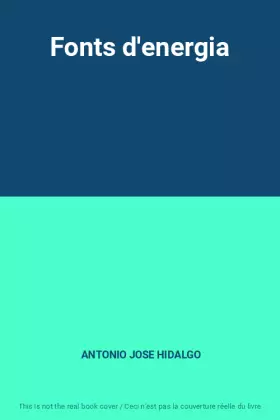 Couverture du produit · Fonts d'energia
