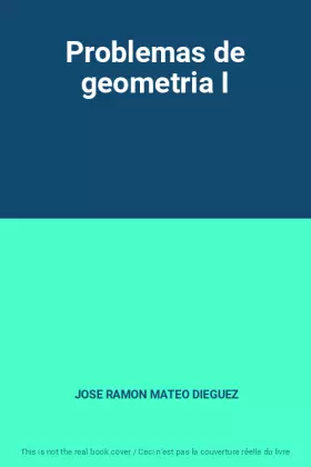 Couverture du produit · Problemas de geometria I