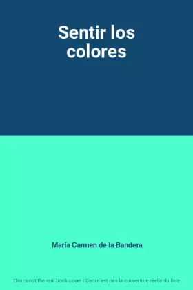 Couverture du produit · Sentir los colores