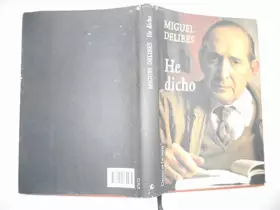 Couverture du produit · He dicho