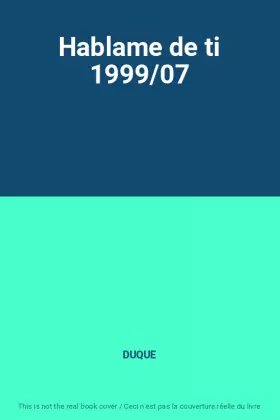 Couverture du produit · Hablame de ti 1999/07