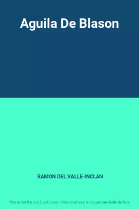 Couverture du produit · Aguila De Blason