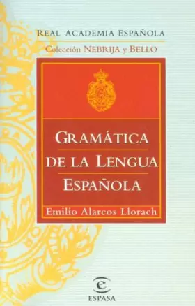 Couverture du produit · Gramatica de la lengua espanola